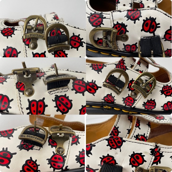 Vintage Dr. Martens Lady Bug England 8065 Leather Double Strap Mary Janes UK 7 - Picture 15 of 15